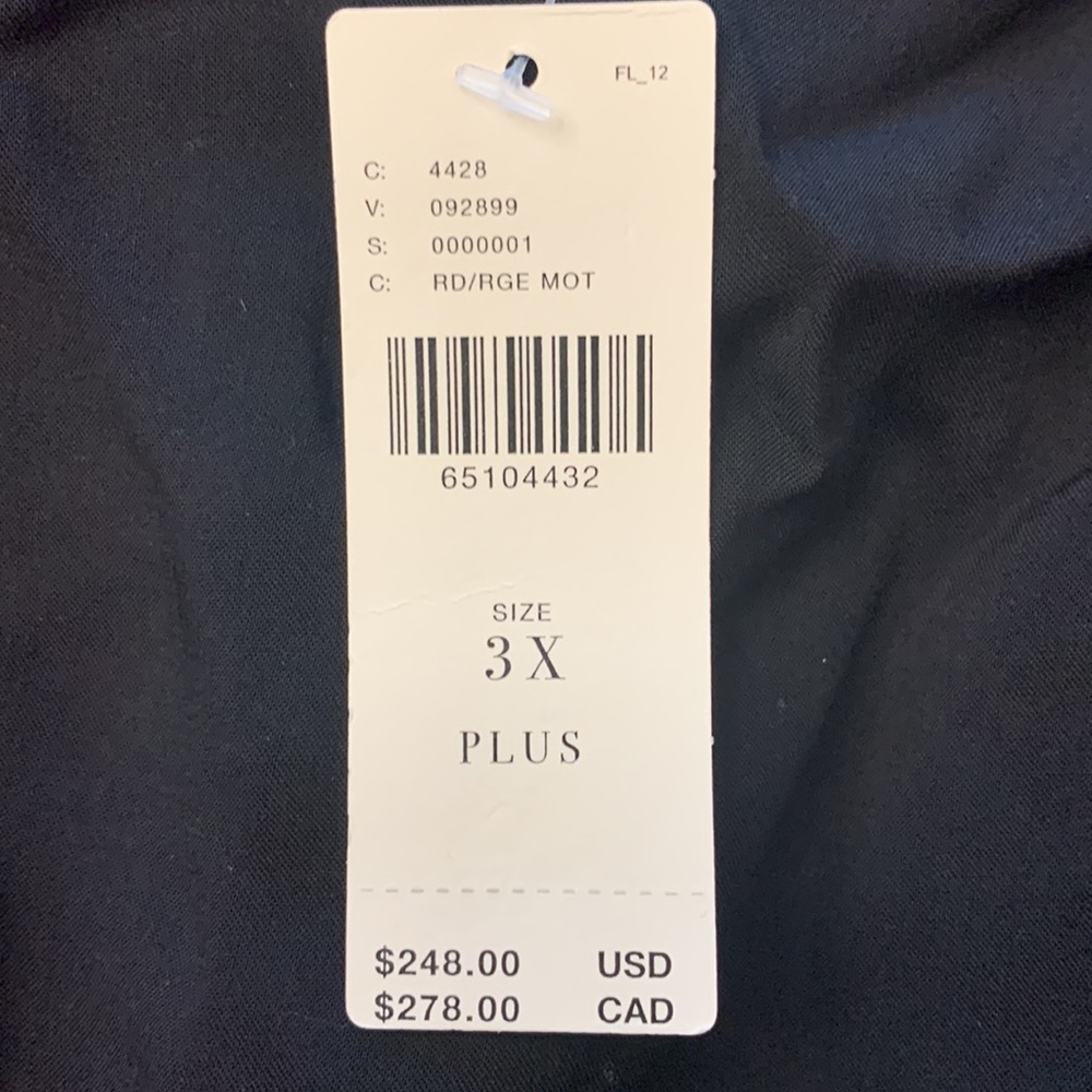 Anthro Caballero Abstract Wrap Dress 3X - Picture 5 of 12